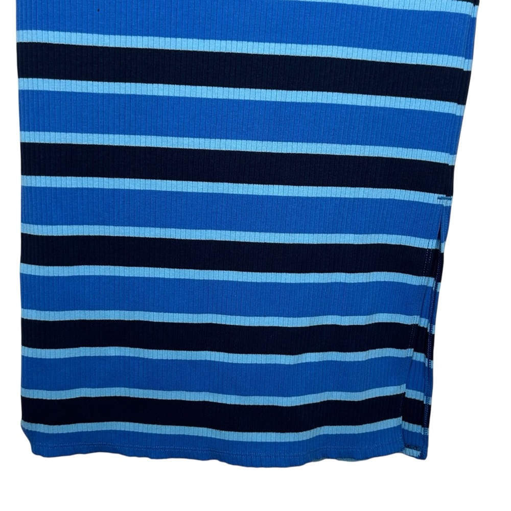 Aerie Ribbed Striped Pull on Midi Skirt - Small - Picture 8 of 12